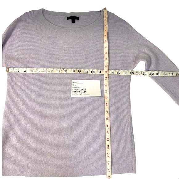 J.CREW Top Periwinkle Wool Blend Scoop Neck Sweater Sz S - Picture 6 of 10
